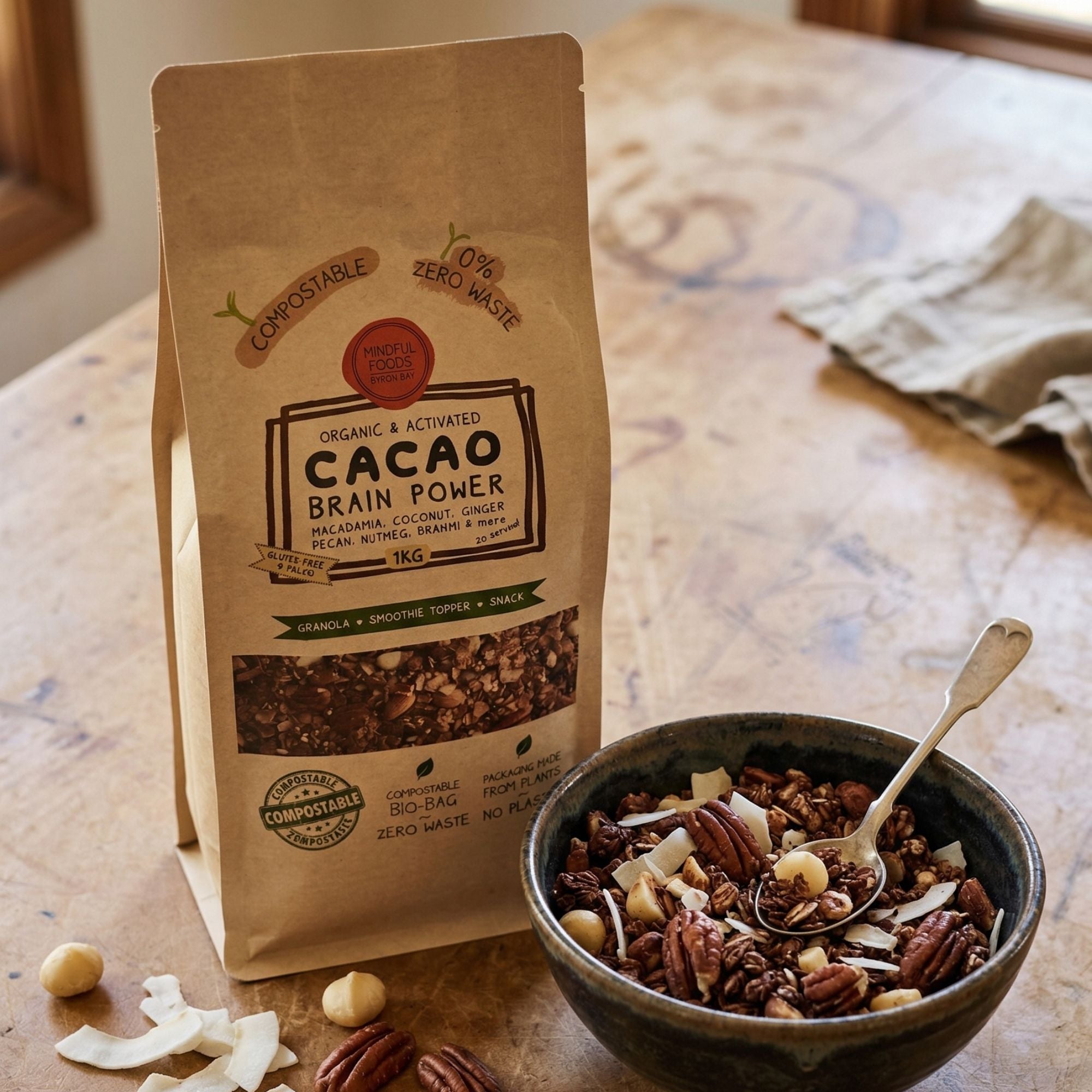Granola / Muesli - Cacao Brain Power - Organic & Activated 1kg