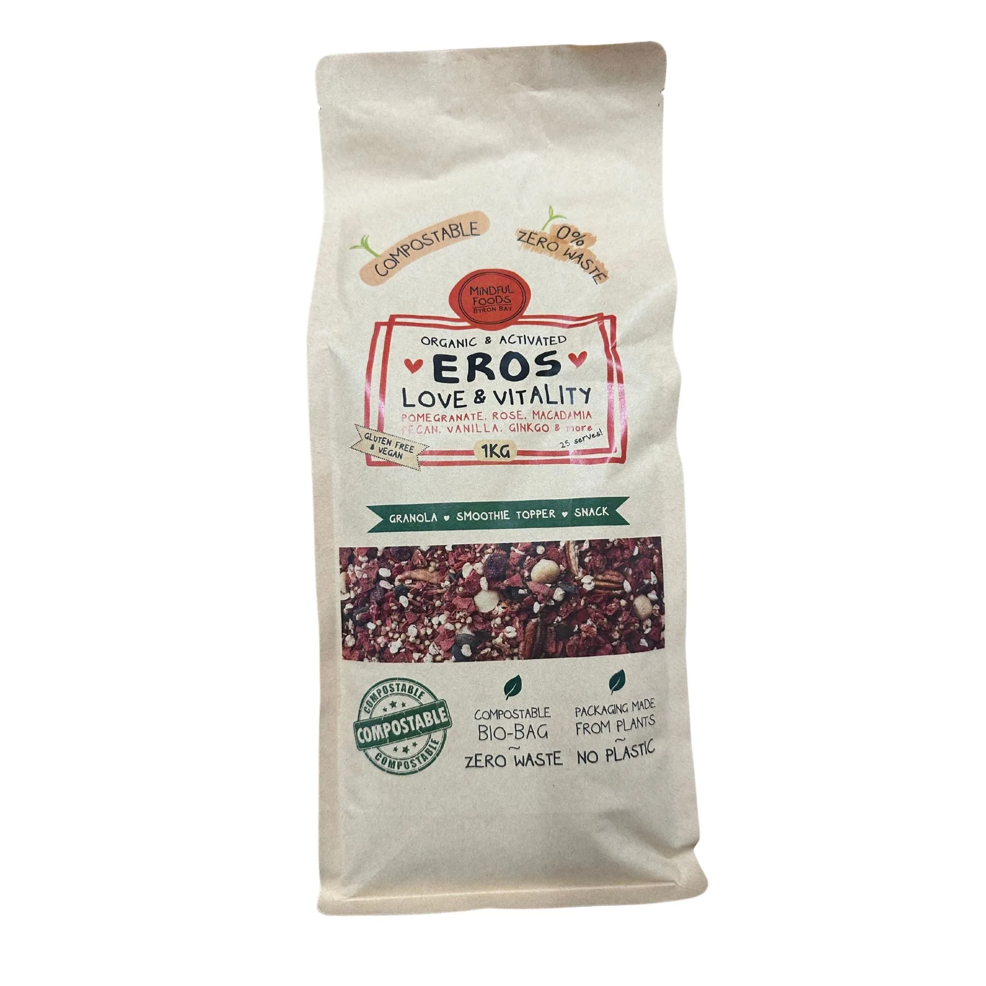 Granola / Muesli - Eros - Pomegranate, Macadamia - Organic & Activated - alternate