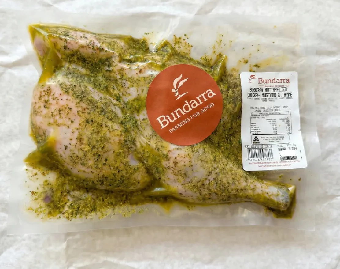 Butterflied marinated half pastured-raised chicken x 2 - alternate