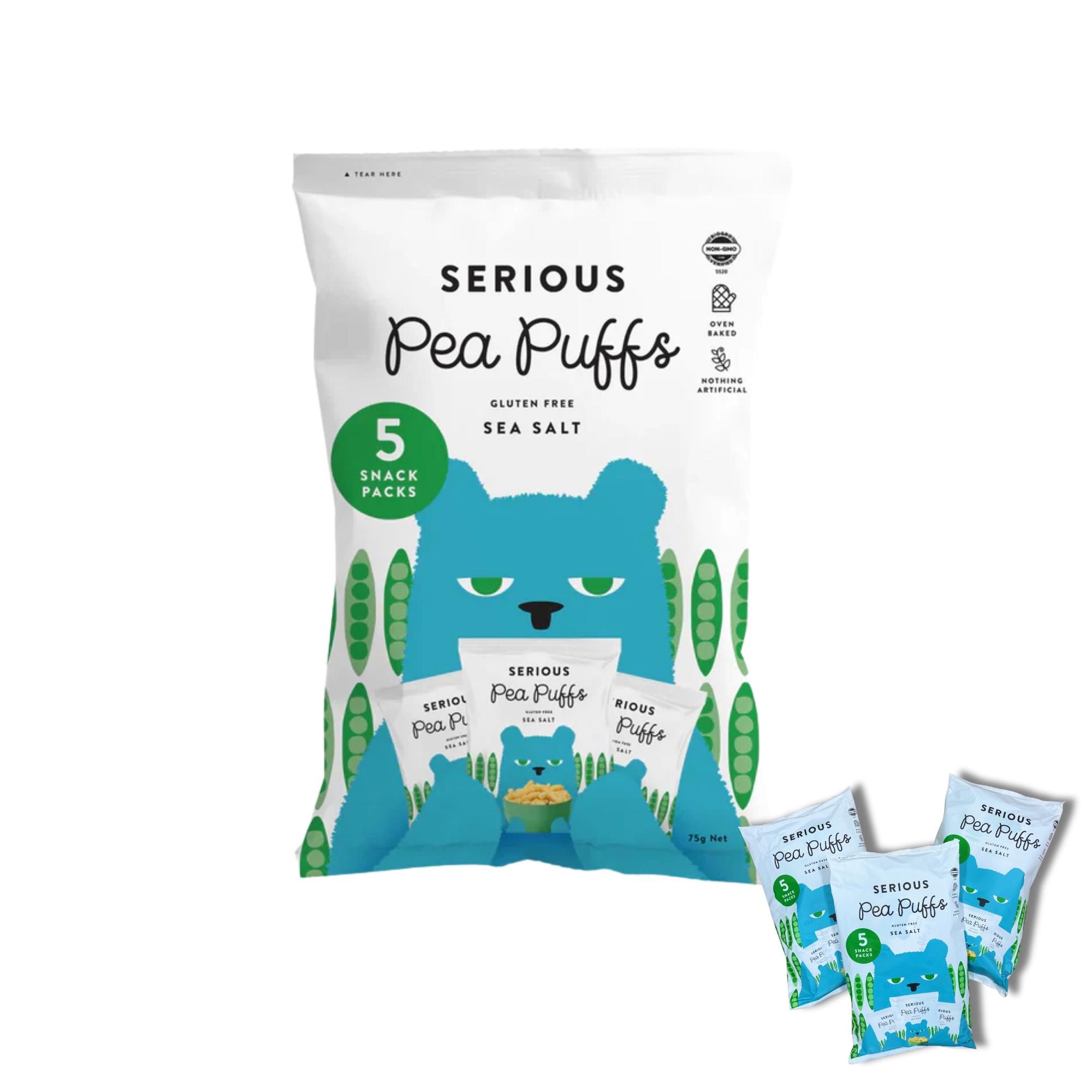 Pea Puffs Sea Salt Multi-Pack
